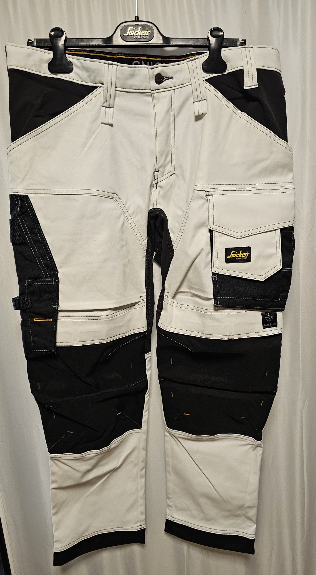 Spodnie robocze Snickers 6341 r.46,50 Slim białe