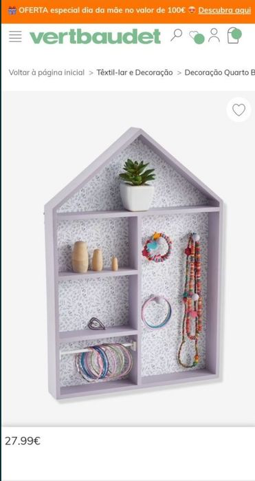 Quadro/Porta Jóias Vertbaudet