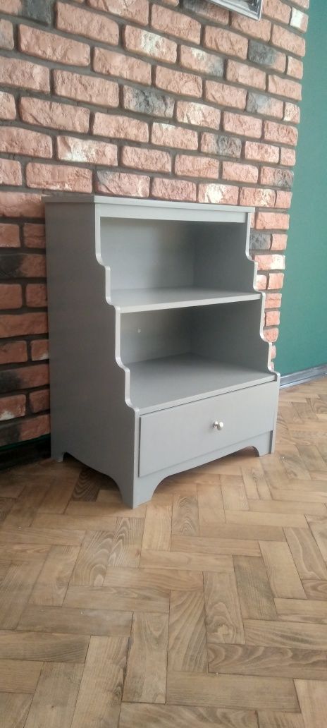 Szafka regal ozdobny szary