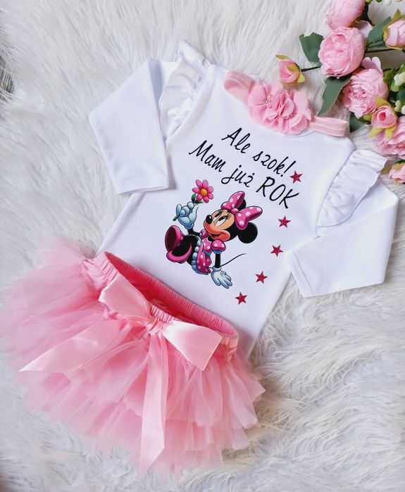 Komplet na pierwsze urodziny dla dziewczynki