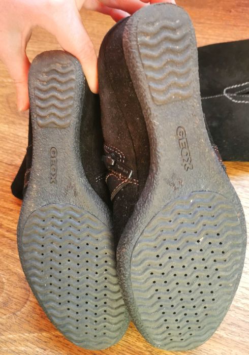 Сапоги Джеокс Geox черные замшевие 36 размер