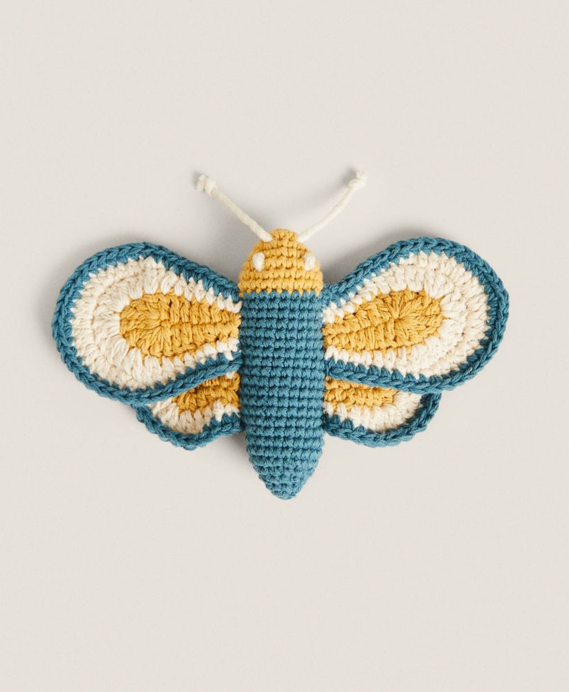 Brinquedo Croché Borboleta Zara Home NOVO