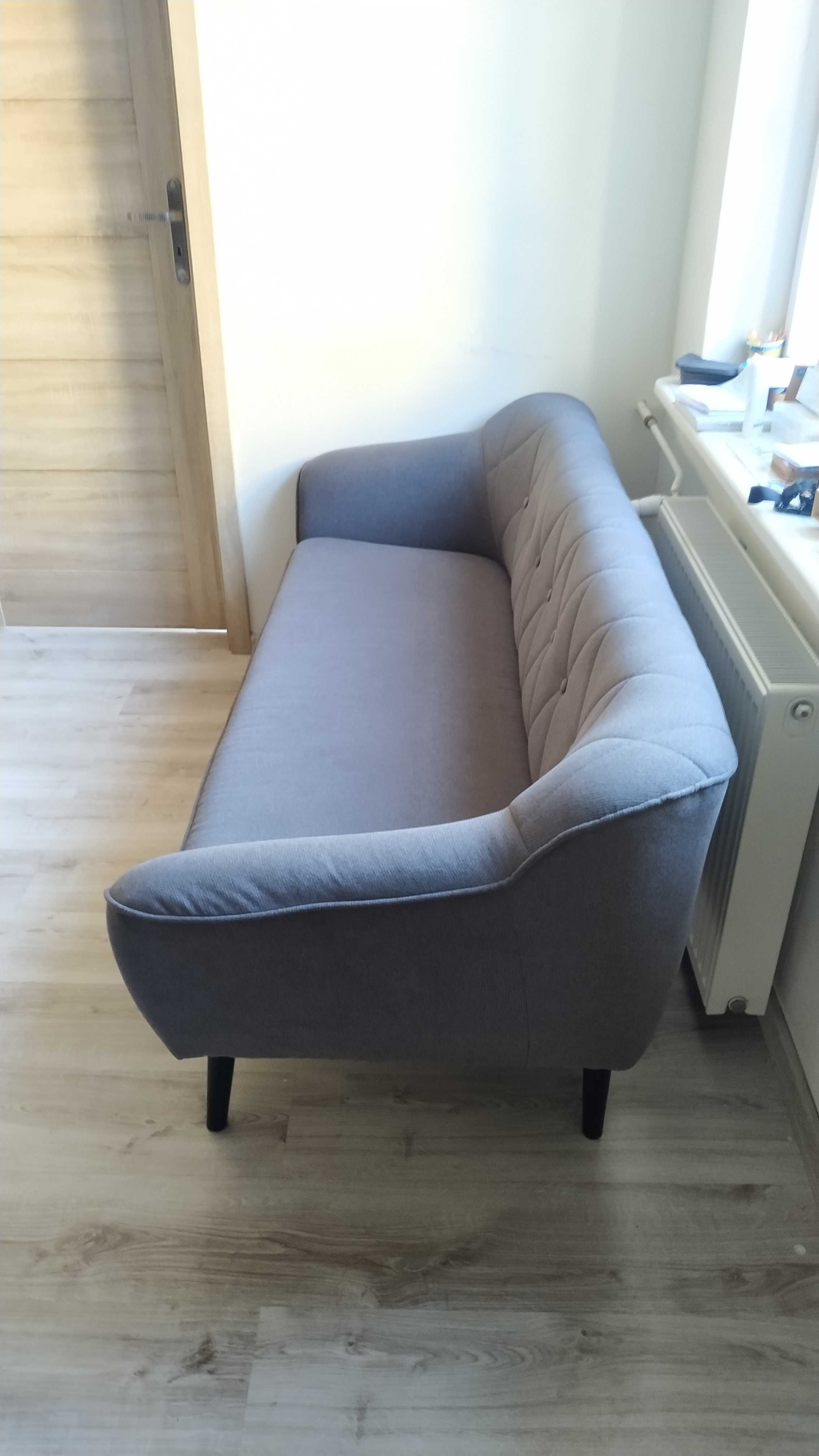 Sofa 3 os. 180 cm w stylu skandynawskim. Stan idealny