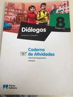 Caderno atividades Português, novo,8 ano”Diálogos 8”