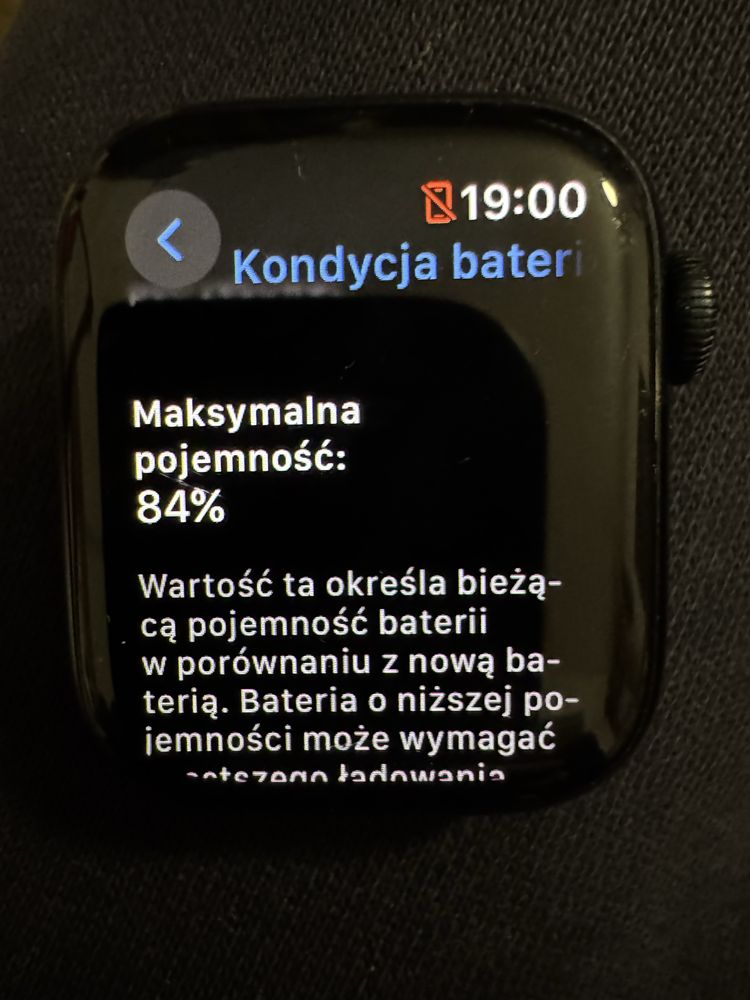 Apple Watch Series 7 41 Midnight CAŁY ZESTAW