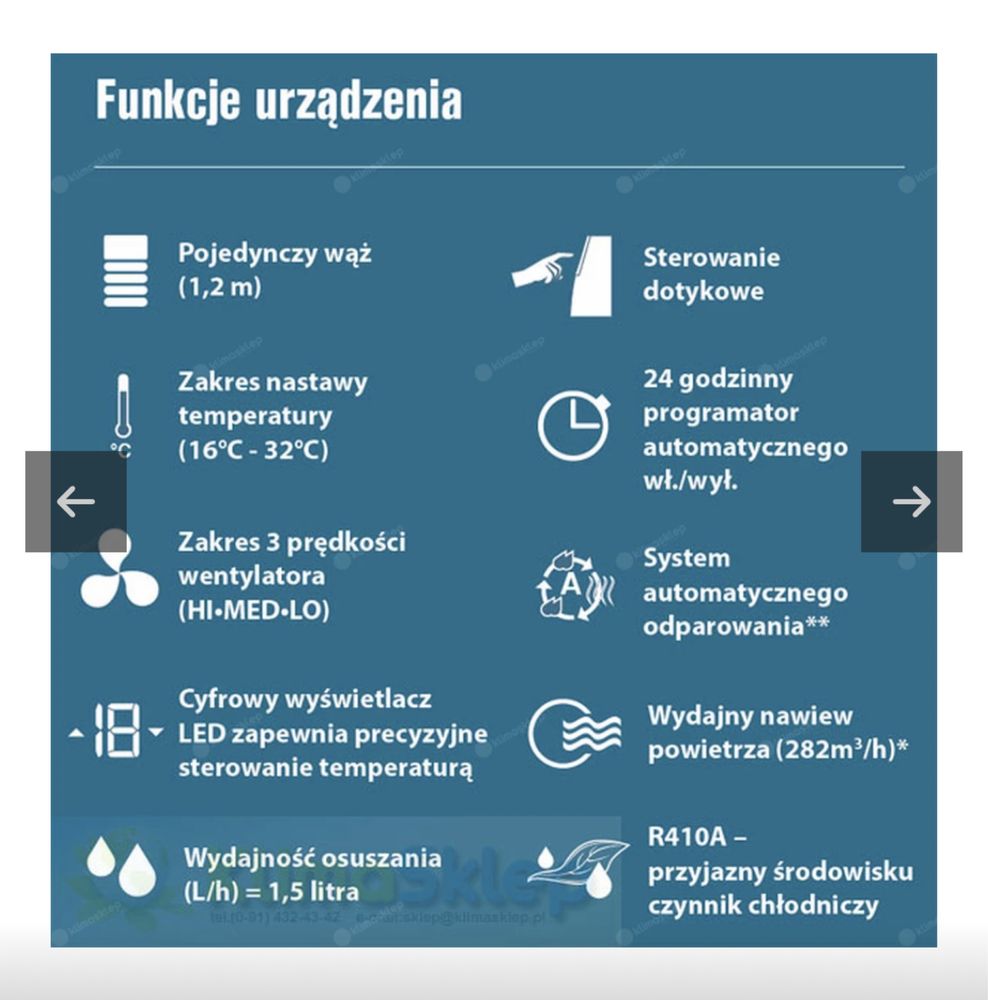 Klimatyzator przenośny Thomson