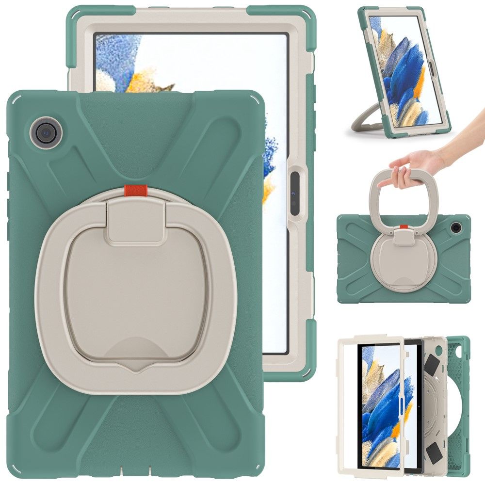 Etui do iPad 9/8/7 10.2" Pancerne z Obrotową Podstawką Zielone