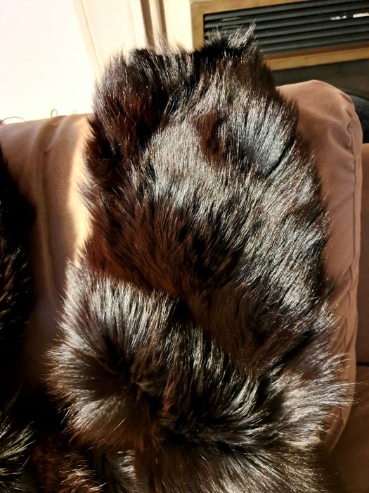 Damskie futro z naturalnego lisa