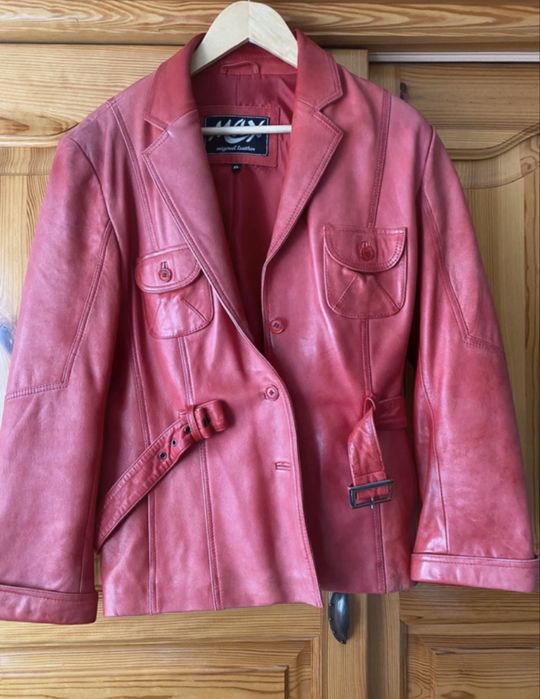Wisniowa skora vintage rozmiar 44