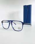 Stylowe niebieskie okulary oprawki ETE w nowoczesnym designie