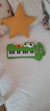Pianinko pianinko dziecięce keyboard krokodyl instrumenty