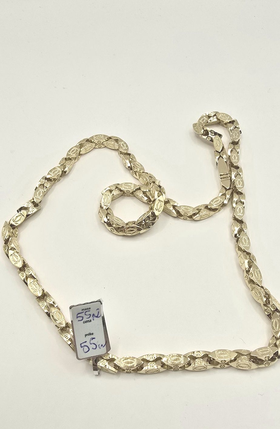 Łańcuszek Złoty Cartier 55cm 14k złoto