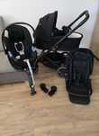 Cybex Balios s lux Deep black 4w1 z bazą