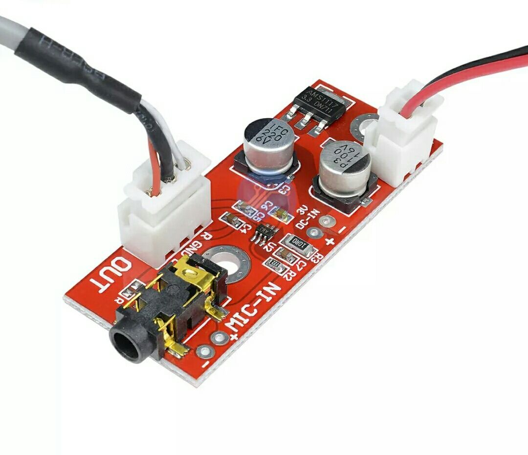 Микрофонный усилитель MAX9812. Звуковая плата. DC 3-12V. Усилитель