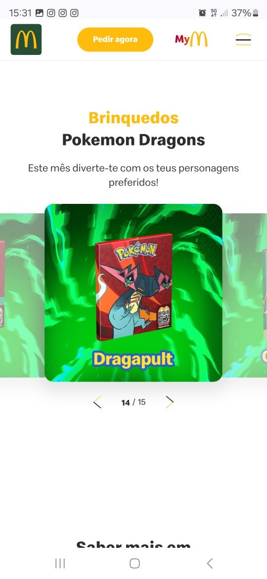 Brinquedo pokemon - Mcdonalds 2025