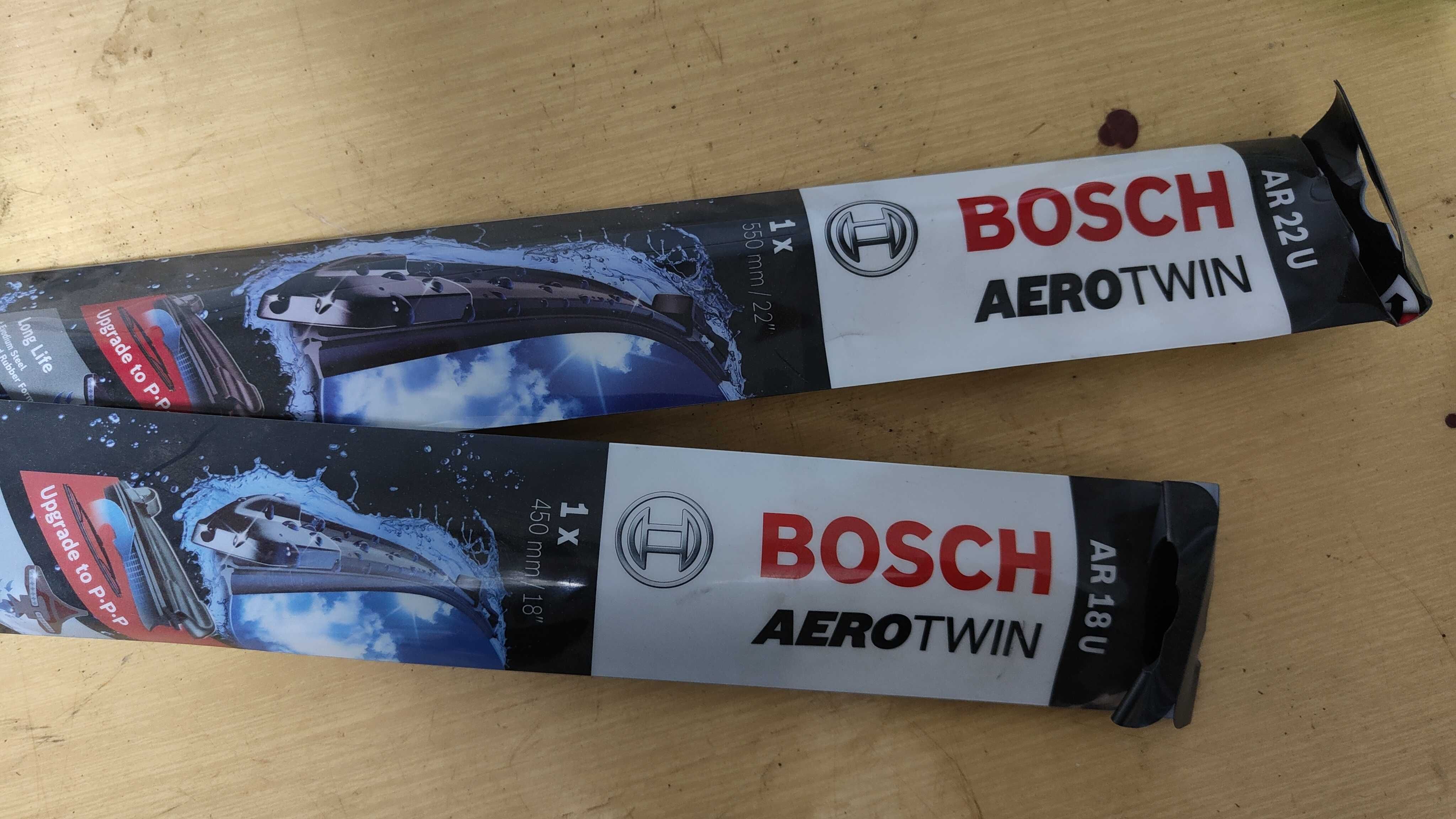 Dwie wycieraczki przód Bosh Aerotwin 450/550 mm
