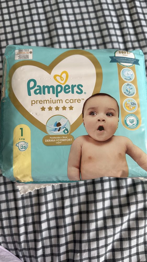 Памперсы Pampers premium care 1