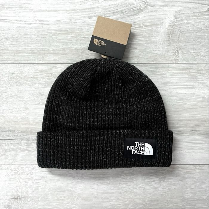 Czapka zimowa beanie the north face tnf logo czarna nuptse black zima