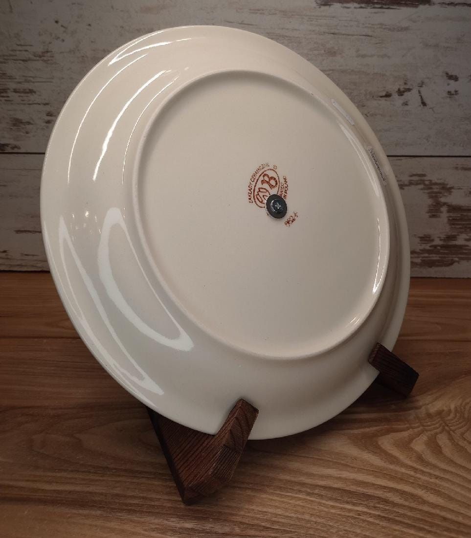 Patera na ciasto ceramiczna 2 w 1 ceramika Z.C. Bolesławiec Z.C.B.