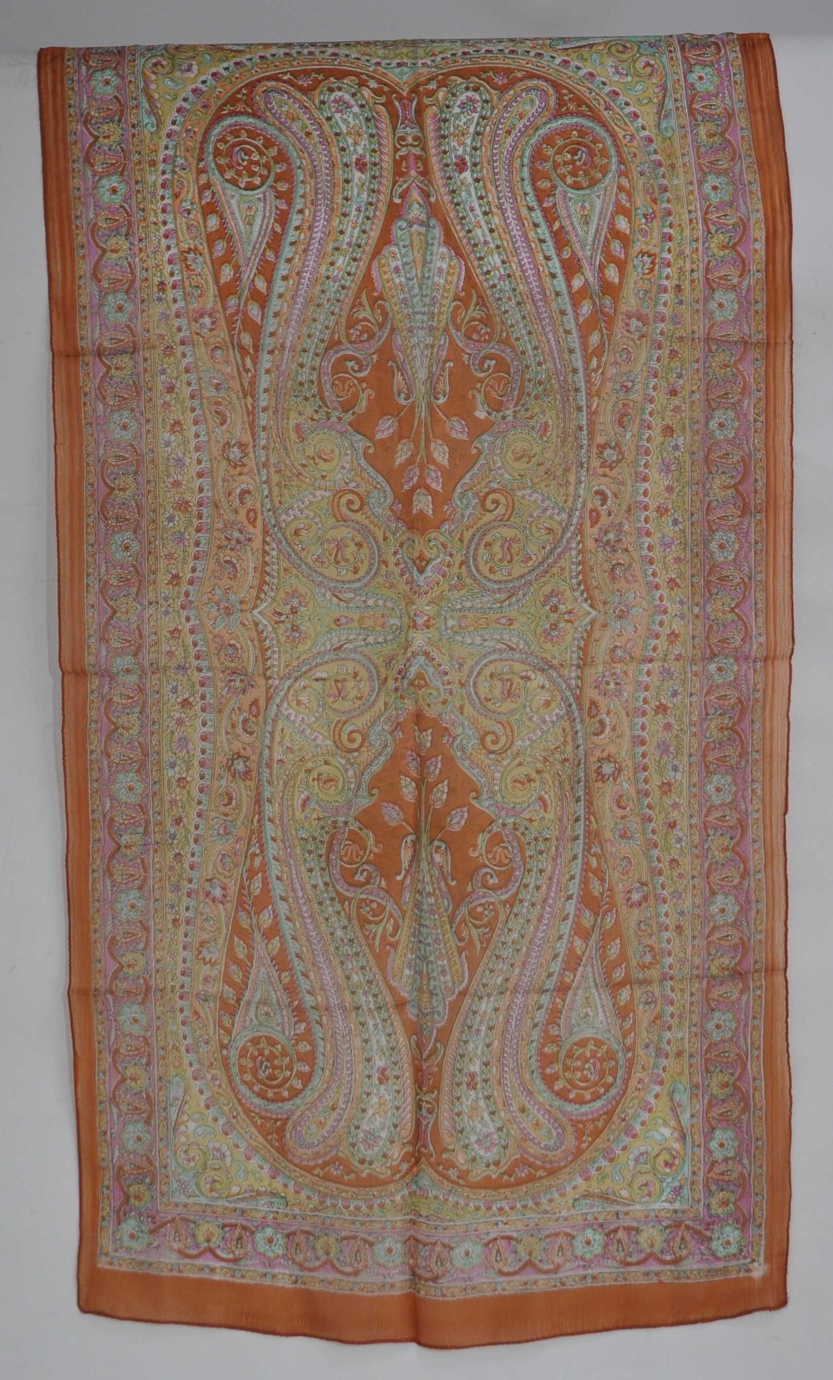 Szal Apaszka Szalik Chustka Damska Jedwabna Jedwab z Indii 170x50cm