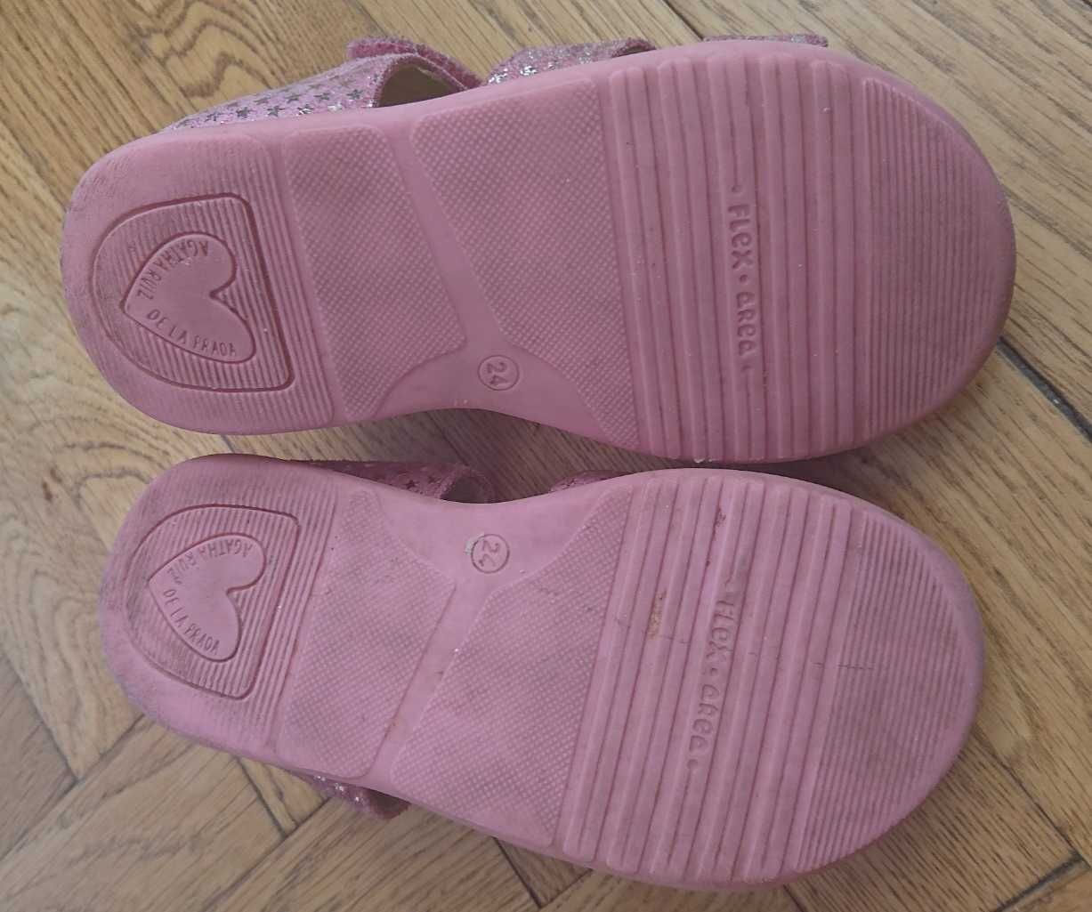 Sandały dla dziewczynki AGATHA RUIZ DE LA PRADA skórzane rozmiar 24