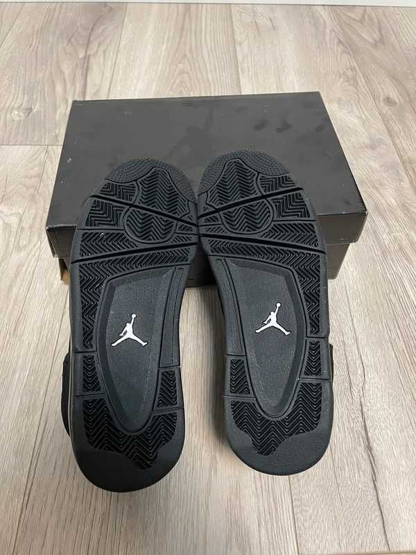 Nowość*NowyJordan4NikeAir4 BlackunisexTrampki 45