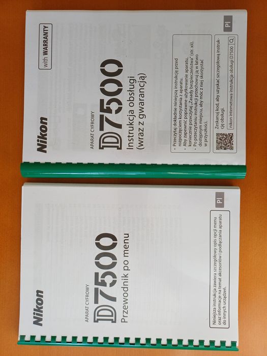 Nikon D7500 instrukcja obsługi + przewodnik