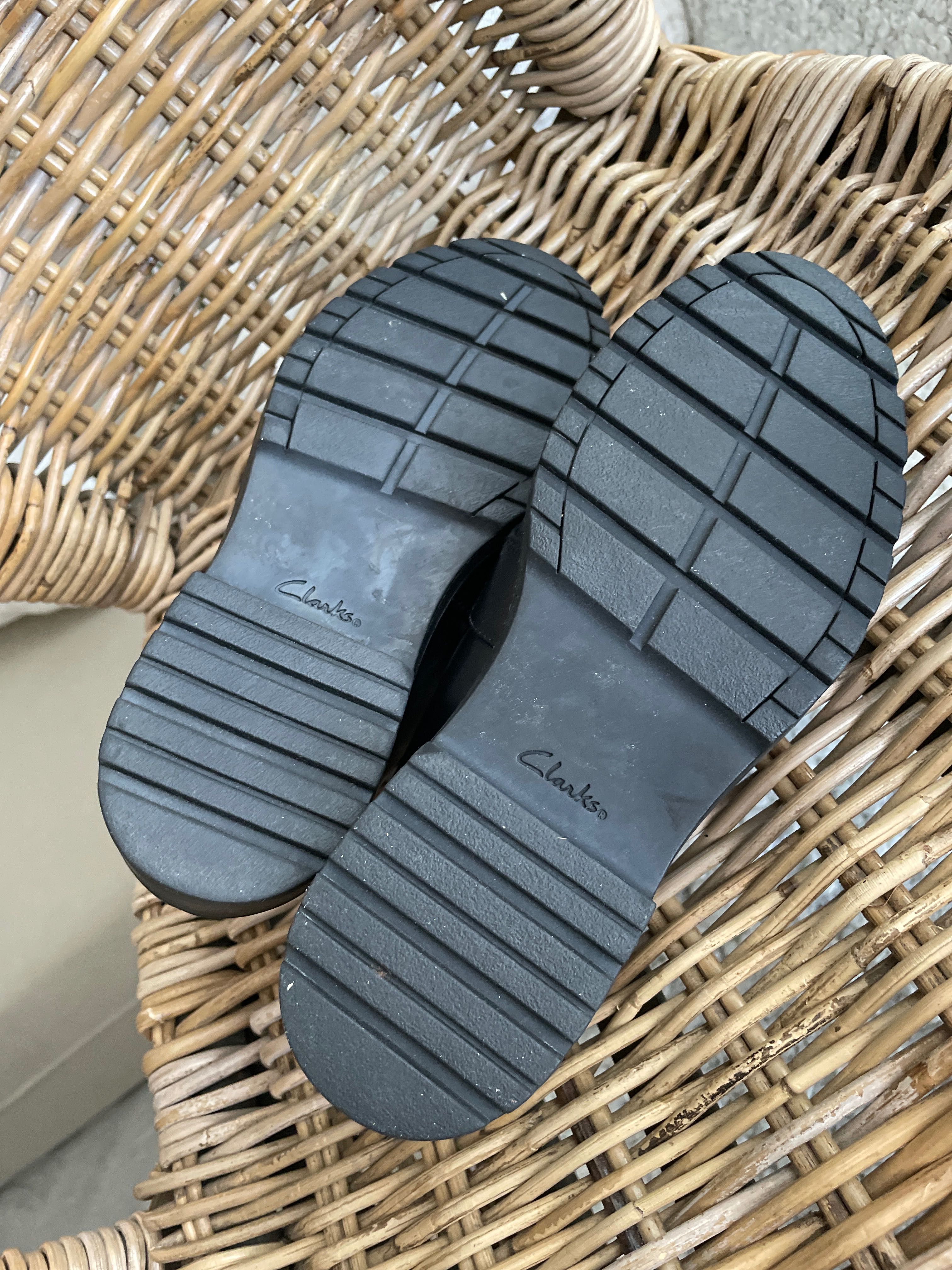 Clarks mokasyny skóra naturalna jak nowe 35,5