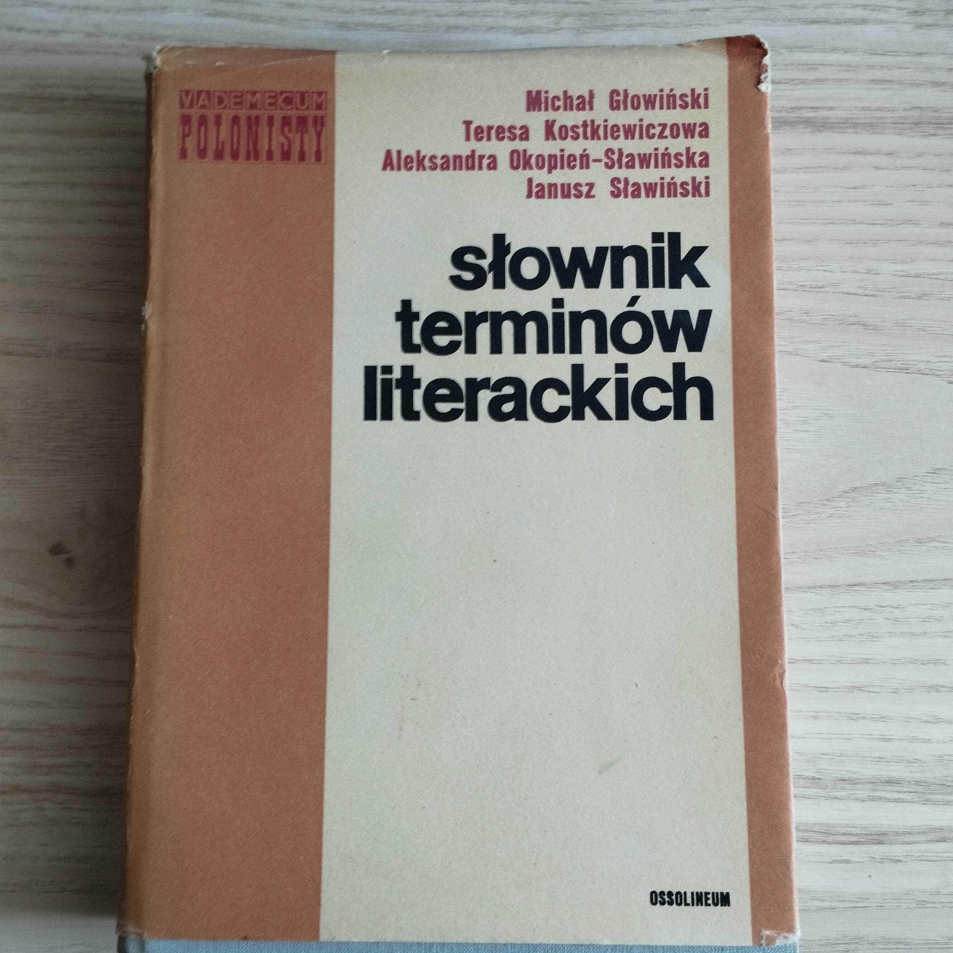 Słownik Terminów Literackich Głowiński Kostkiewiczowa Sławiński