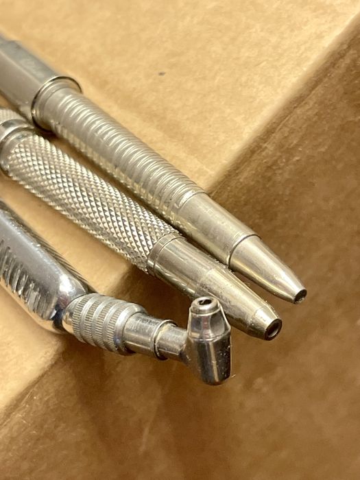 Stare narzędzia stomatologiczne 3x końcówki pneumatyczne Atomic