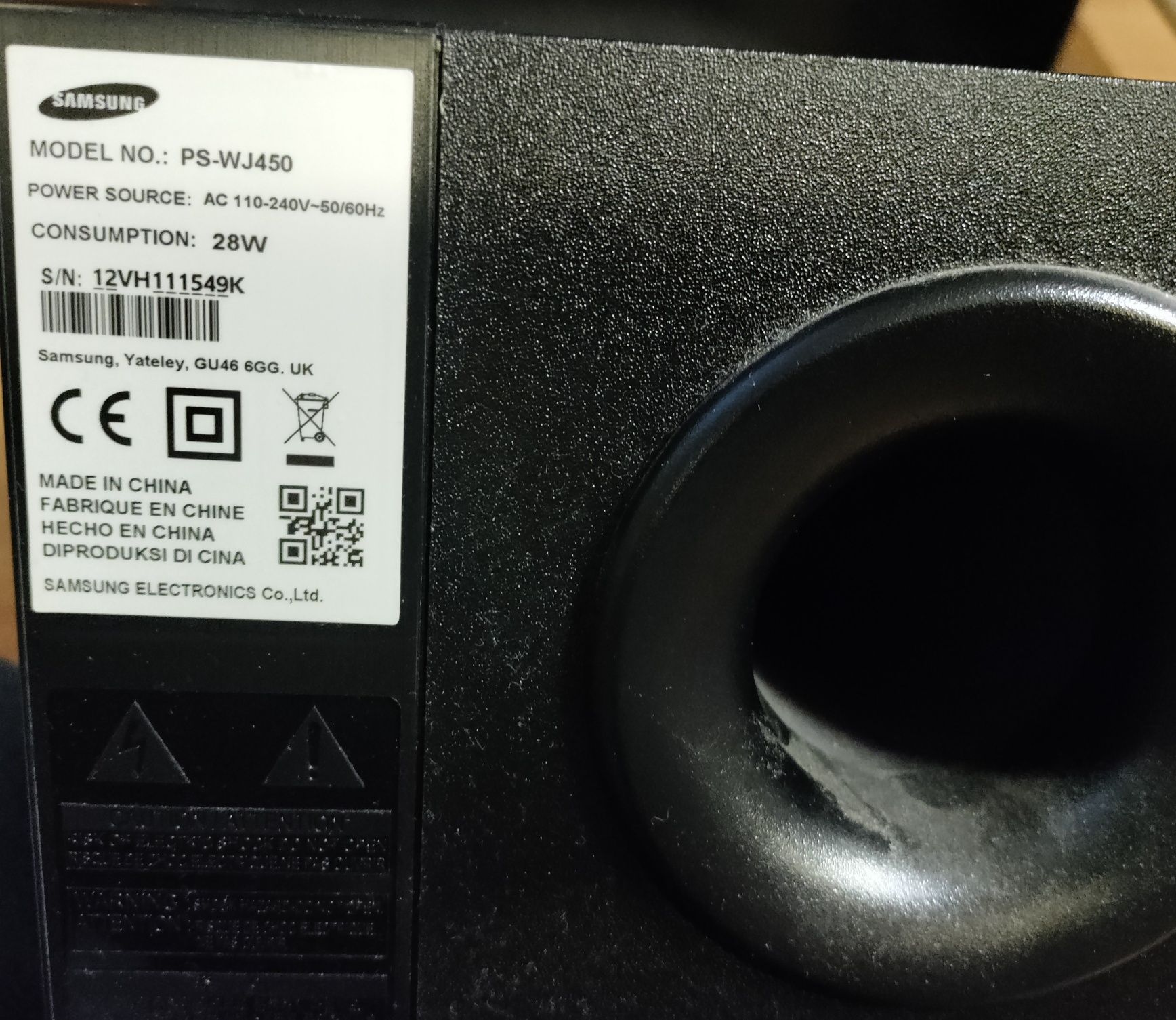 Barra de som Samsung   HW J450