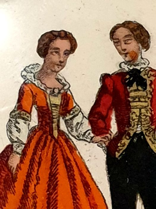 Linda  rara, antiga caixa de pó de arroz  Sec. XIX