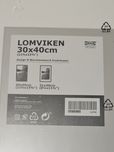 Nowa Ramka Rama do zdjec IKEA lomviken aluminium srebrna 30 na 40 cm