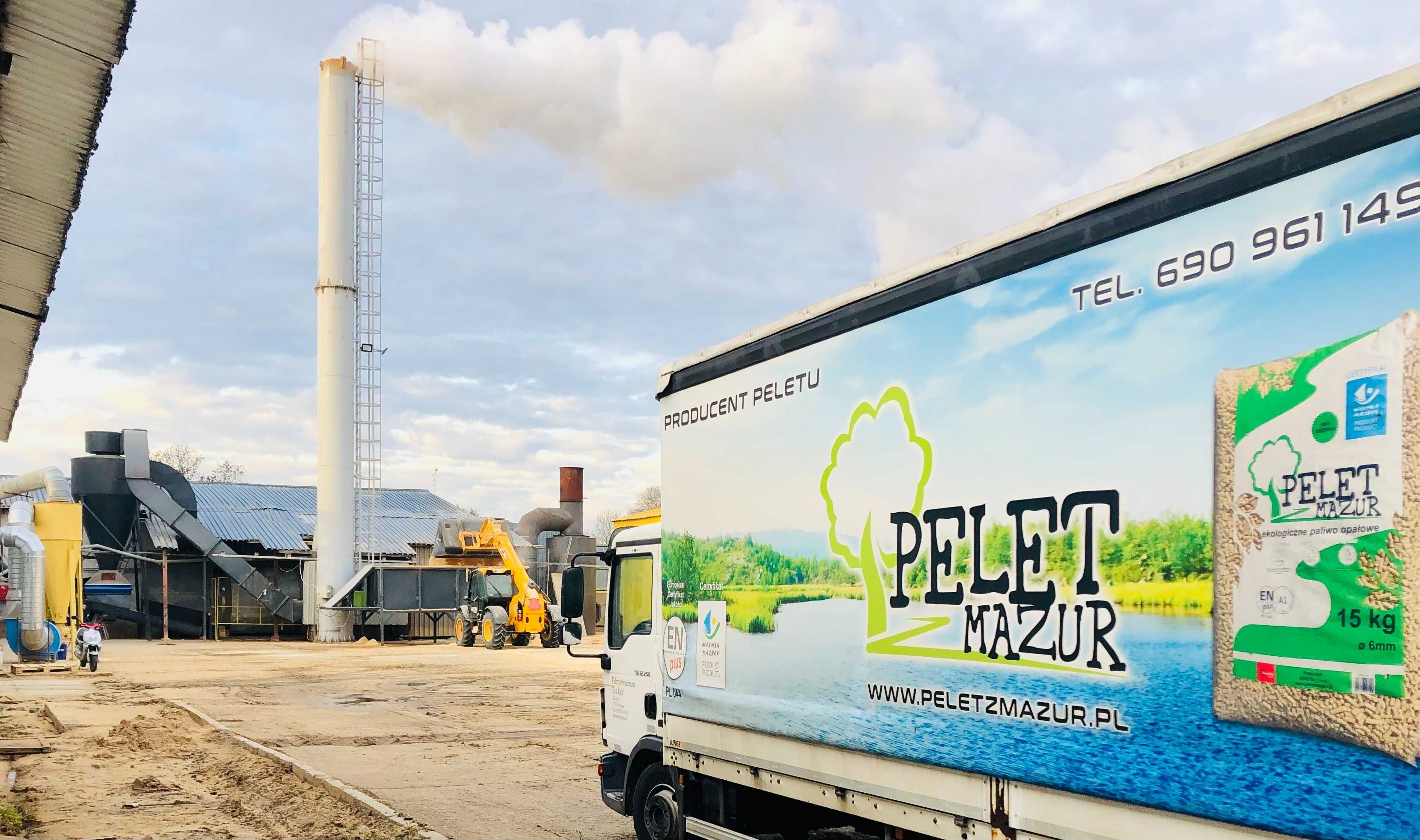 Producent Pellet Sosnowy-A1 certyfikowany -Pelet z Mazur-Transport