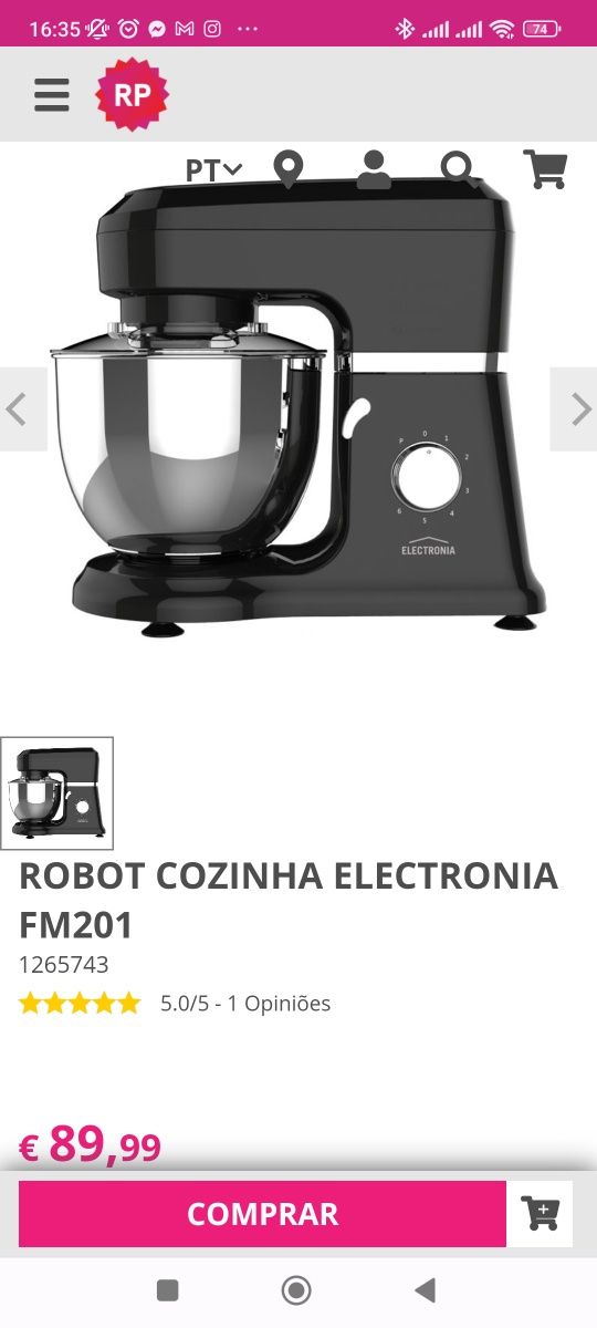 Robot de cozinha electronia