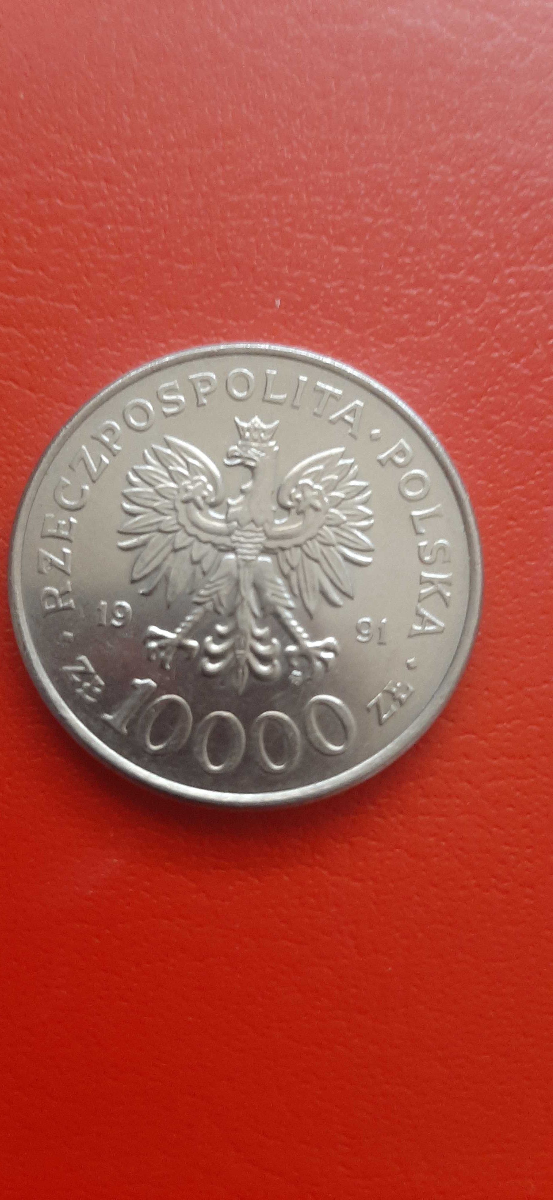 Moneta PRL 10000 zł z1991 r, 200lecie konstytucji 3 maja obiegowa ,