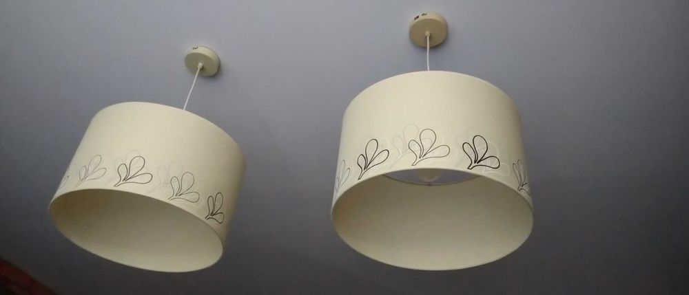 Lampa sufitowa pokojowa E27 ecru - lampy 4 szt.