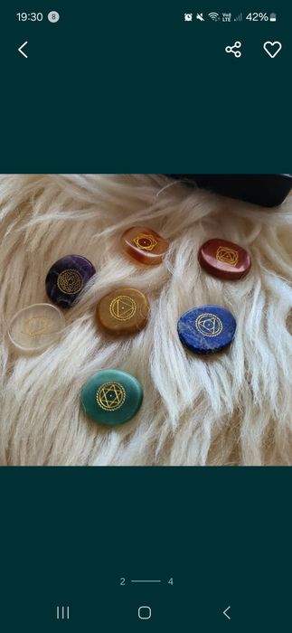 Kamienie czakry medytacja oczyszczania zestaw