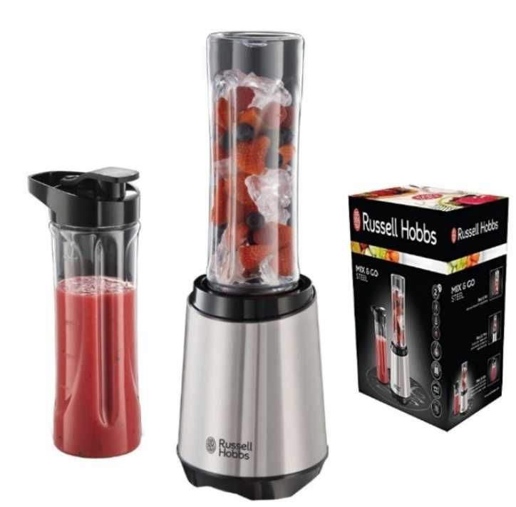 Blender kielichowy Russell Hobbs Mix & Go Steel 300 W srebrny