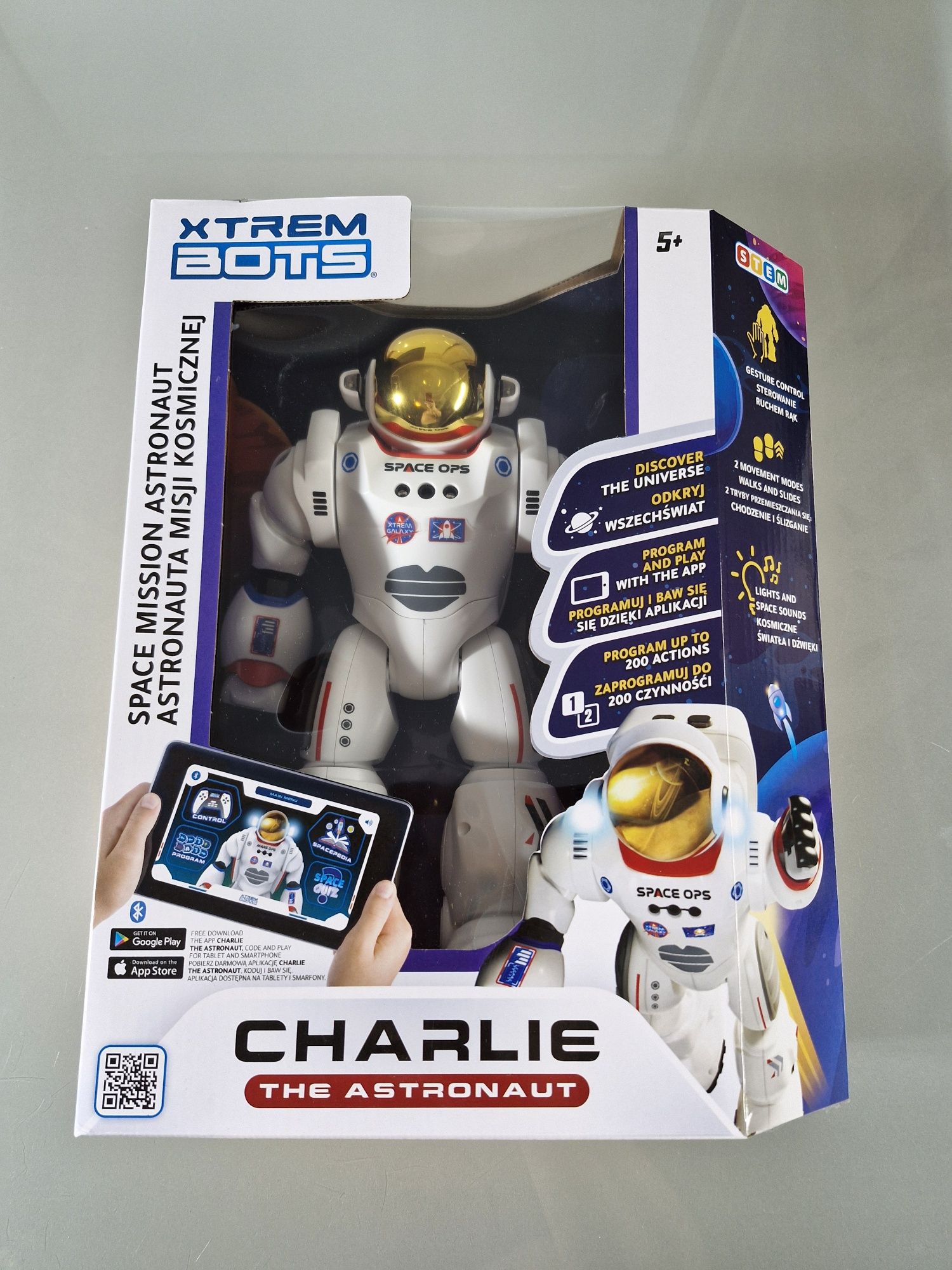 Robot Charlie Astronauta Interaktywny Nauka Programowania