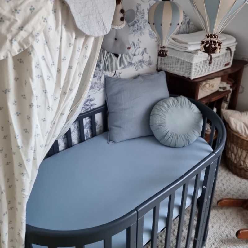 Okrągłe łóżeczko dziecięce Waldin 7w1