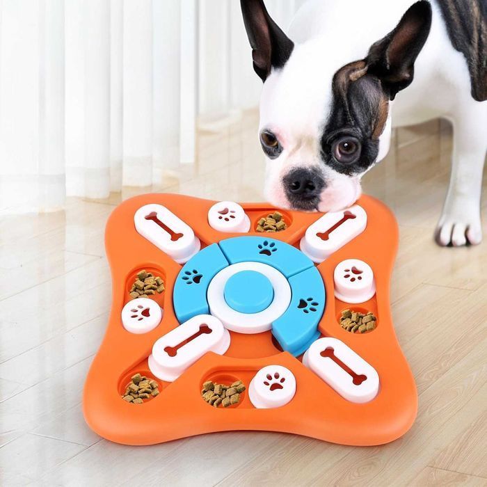 Gra Puzzle zabawka dla psa Pongo pomarańczowy mata węchowa na karmę