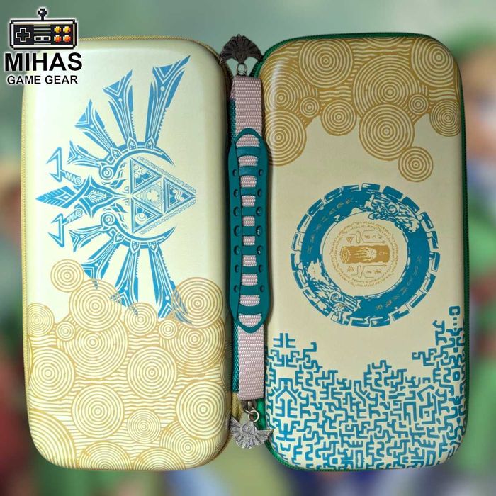 Чохол для Nintendo Switch Набір 4в1 - The Legend of Zelda стіки, скло