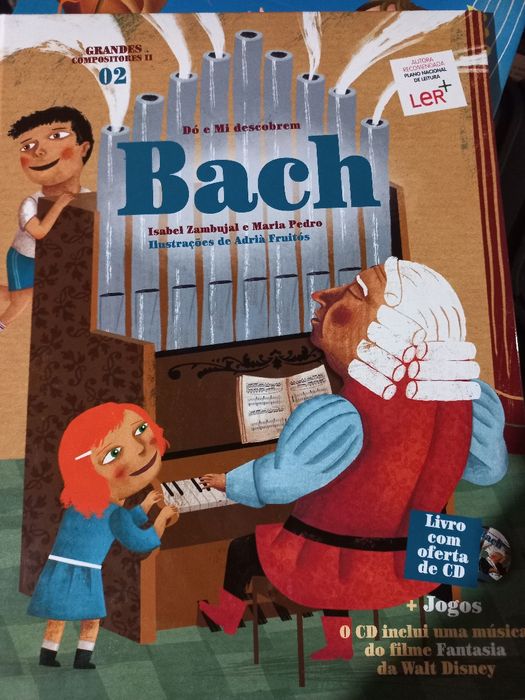 Livros sobre música com CDs.