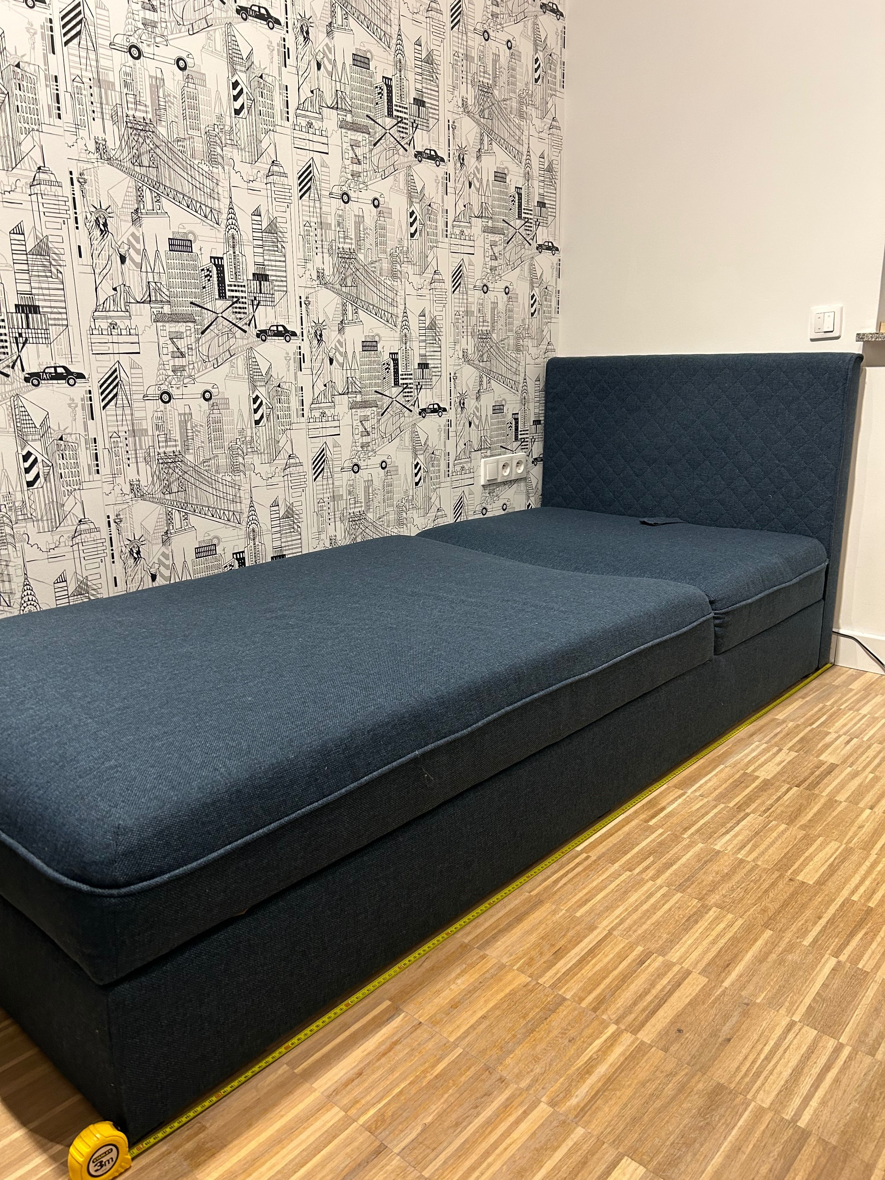 Łóżko IKEA STRANDA z pojemnikami
