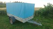 Przyczepka samochodowa lekka TPV z plandeką DMC 750kg przyczepa