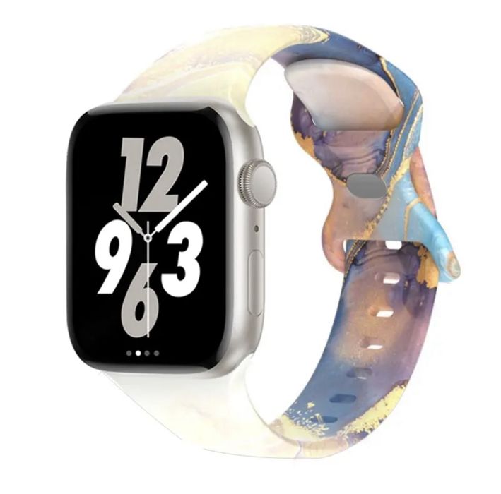 Браслет на apple watch Silicone Bracelet IWatch Series 8 7 SE 6 5 4 3