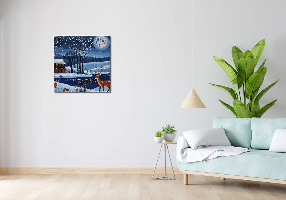 Obraz 60x60cm Przyszła Zima