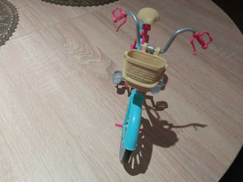 Rower różowy dla lalki Barbie