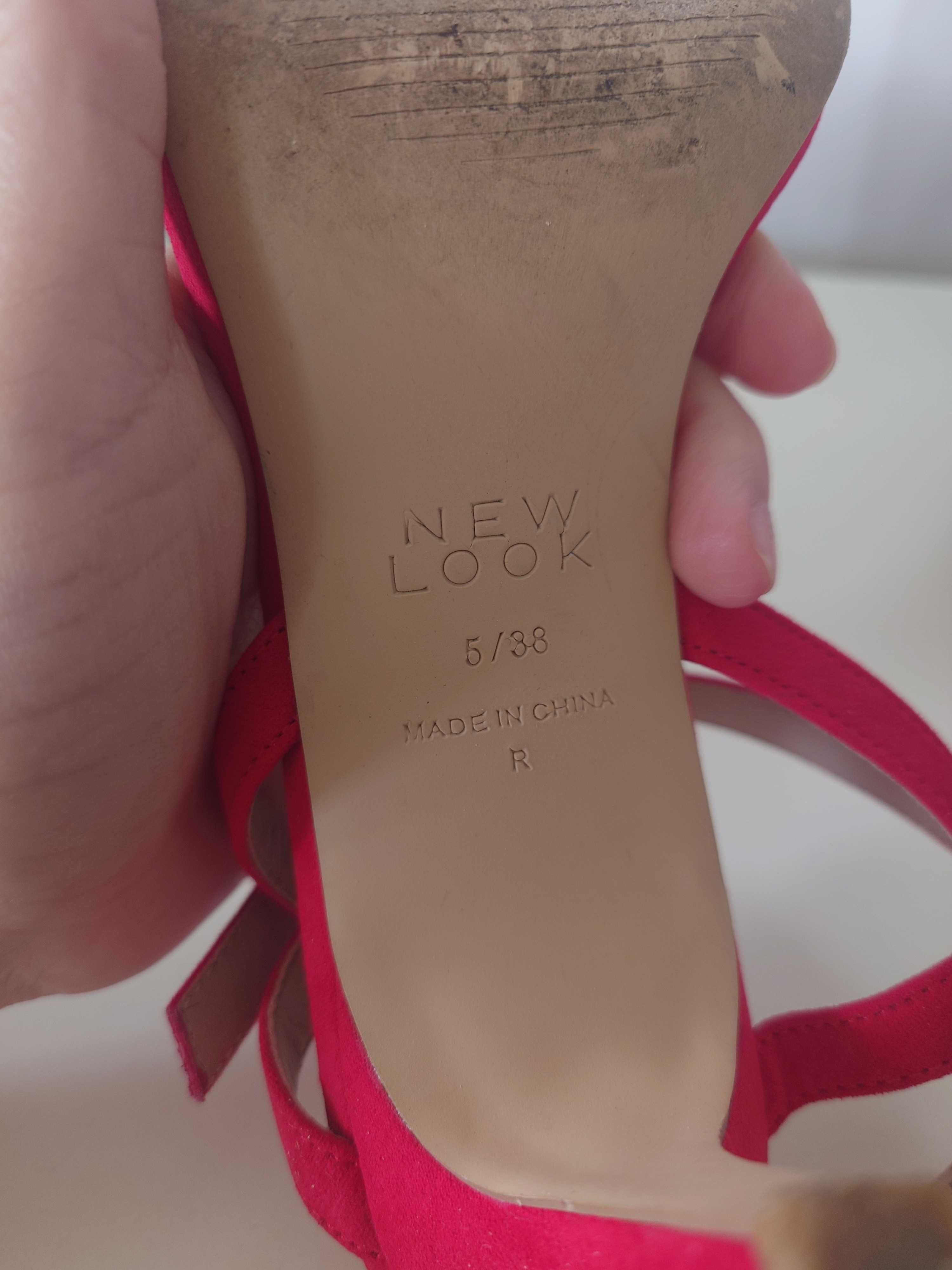 Sandały New Look r. 38. czerwone